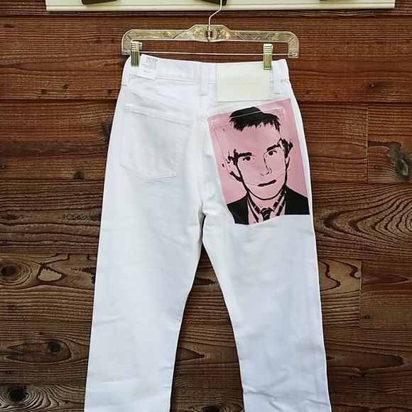 Calvin Klein Jeans Denim - Calvin Klein Andy Warhol white jeans 25
